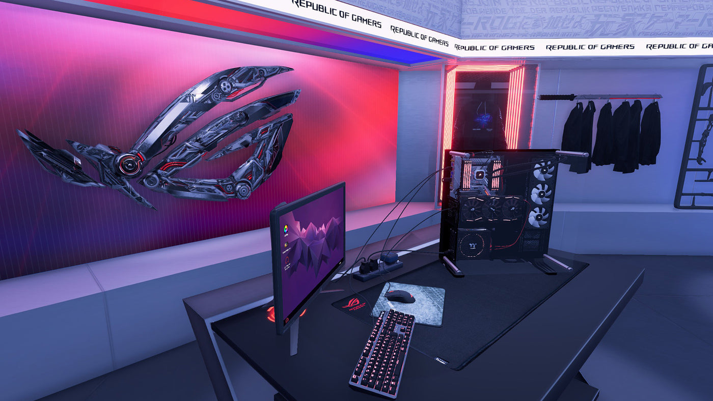 PC Building Simulator - Republic of Gamers Workshop (PC) - Steam Key - GLOBAL
