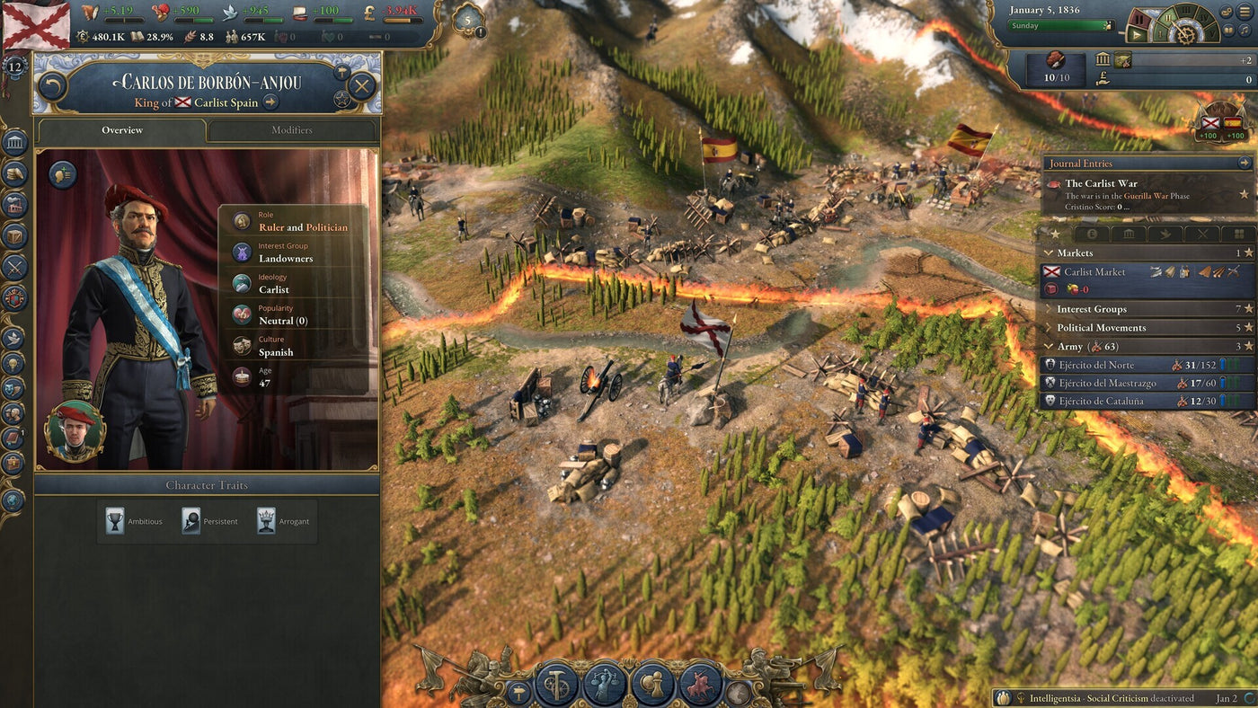 Victoria 3: Iberian Twilight - Immersion Pack (PC) - Steam Key - GLOBAL