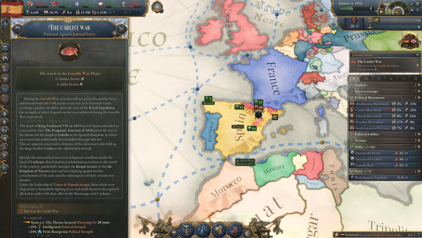 Victoria 3: Iberian Twilight - Immersion Pack (PC) - Steam Key - GLOBAL