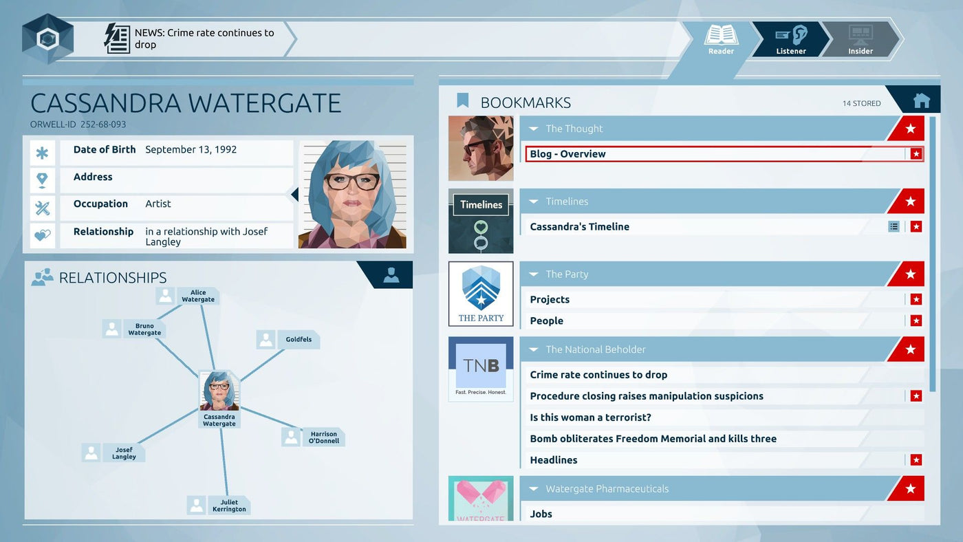 Orwell: Keeping an Eye On You Steam Key GLOBAL