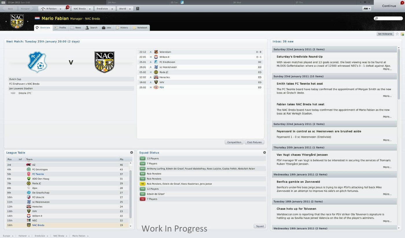 Football Manager 2011 Steam Key GLOBAL