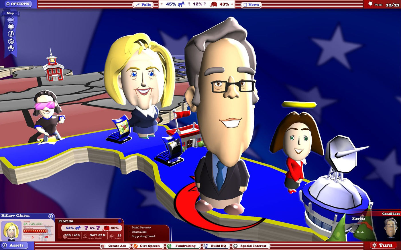 The Political Machine 2016 Steam Key GLOBAL