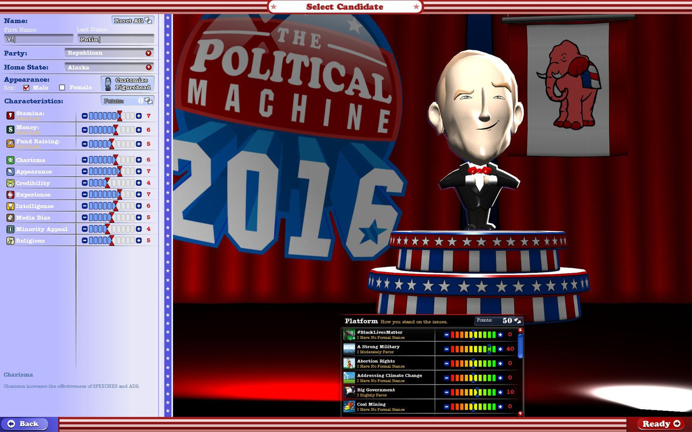 The Political Machine 2016 Steam Key GLOBAL