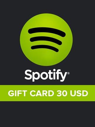 Spotify Gift Card 30 USD - Spotify Key - UNITED STATES